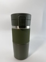 Thermos cup 400 ml with flip top lid, green