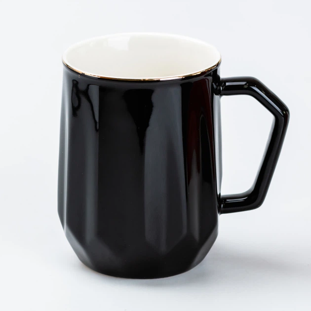 Чашка керамічна Fine Ceramics 400 мл, чорний