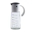 Oil and vinegar bottle 300 ml with gravity cap, gray