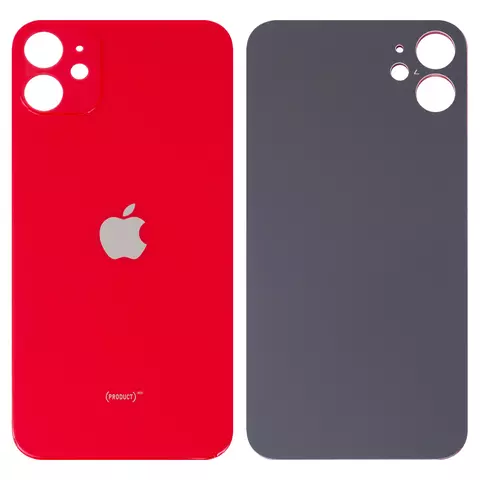 Задня панель корпусу для iPhone 11, червона, не потрібно знімати скло камери, big hole
