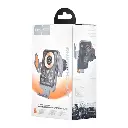 Hoco HW7 car holder with wireless charging 15W metal gray