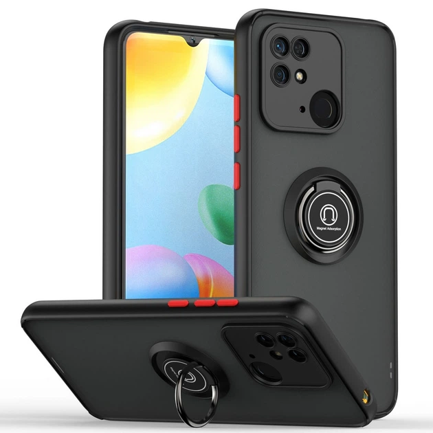 Накладка Totu Ring Series Matte Magnet Xiaomi Redmi 10C чорно