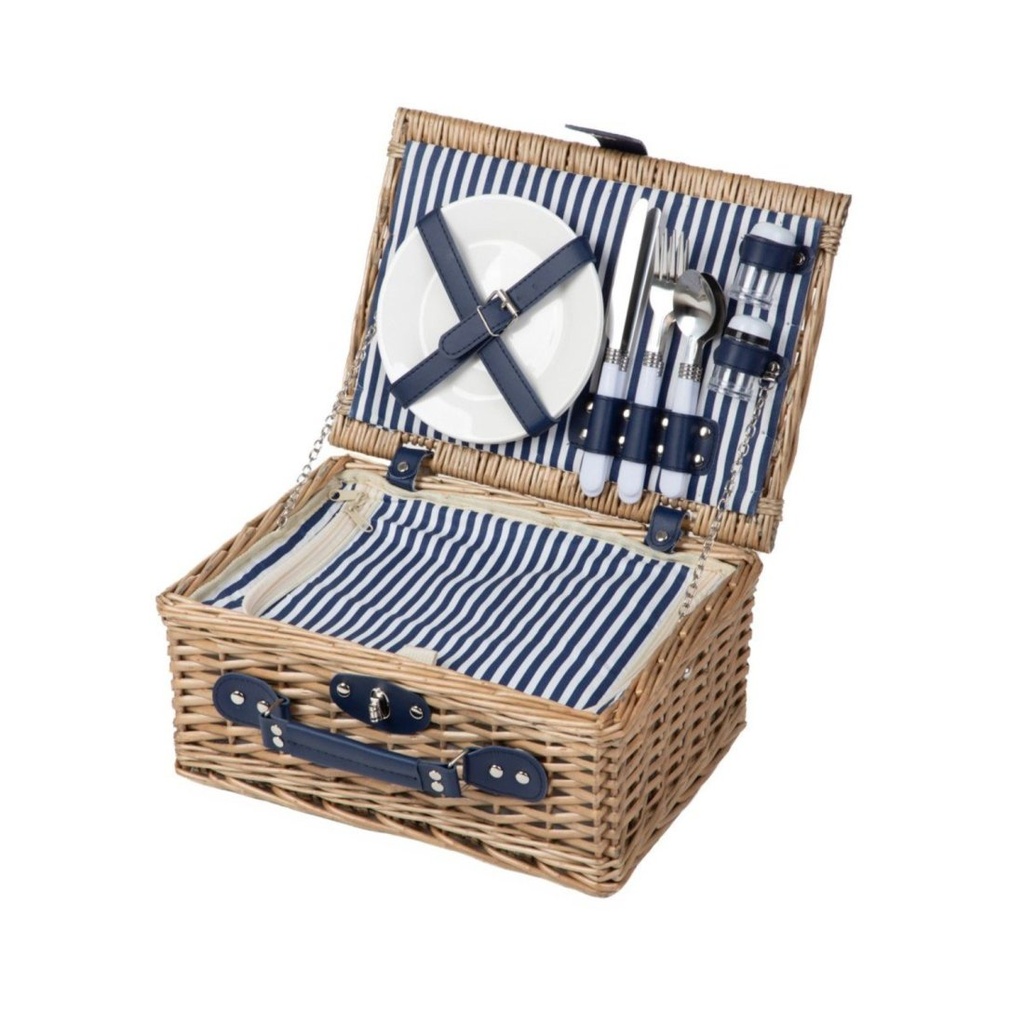 Picnic basket for 4 people 40*28*19 cm with thermal bag