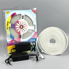 Світлодіодна стрічка (силиконова) NEON LED 2835 RGB Програмований Біг 5m, 12V-220V з пультом дистанційного керування, водостійка