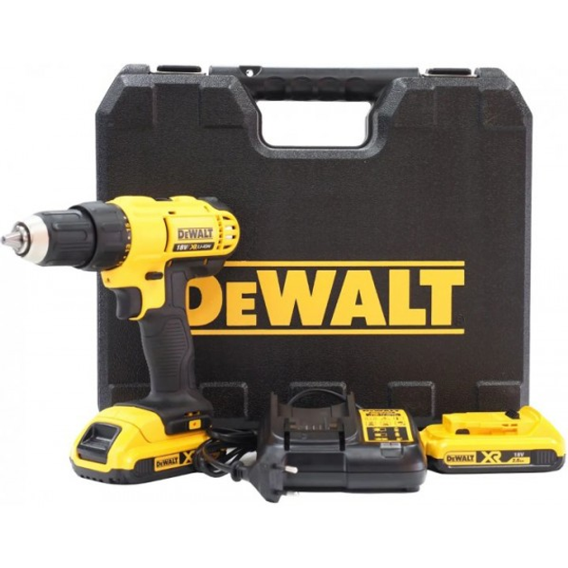 Акумуляторний ударний шуруповерт DeWALT DCD771 з набором інструментів (22 од.) 
