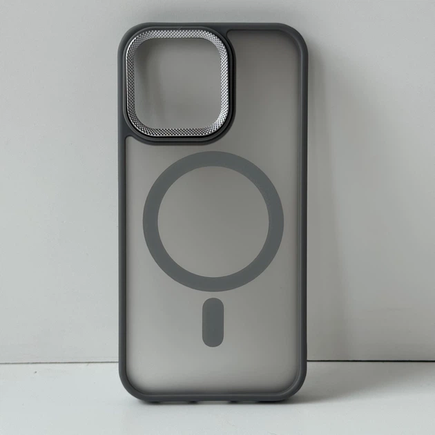 Matte Corrugated Camera MagSafe Cover for IPhone 13 Pro 6.1 gray