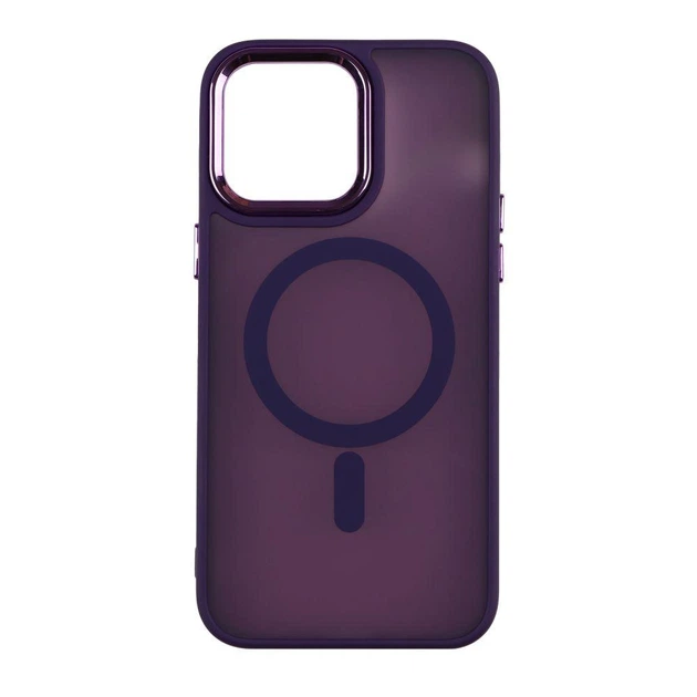 Накладка Matte Corrugated Camera MagSafe IPhone 15 Pro Max 6.7" фіолетовий