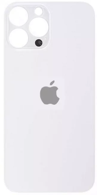 Задня панель корпусу для iPhone 13 Pro Max, біла, не потрібно знімати скло камери, Silver, big hole