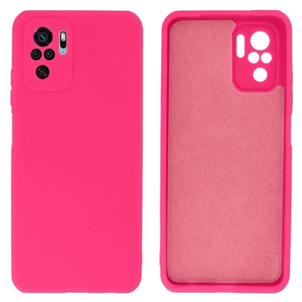 Силікон FULL Cover Xiaomi Redmi Note 10/Note 10s Hot pink