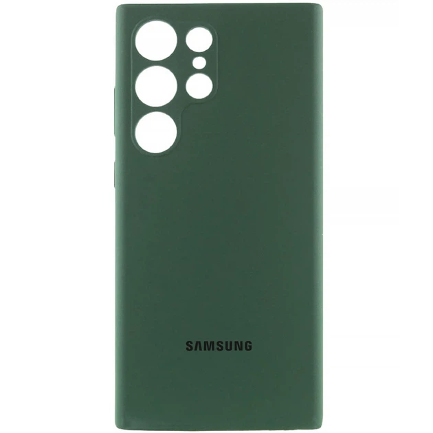 Накладка FULL Liquid Silicone Case Samsung S24 Ultra/S928 Dark green
