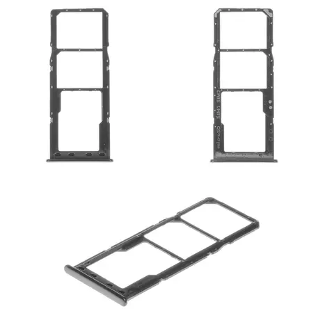 Тримач SIM-карти Samsung A207F/DS Galaxy A20s, A307F/DS Galaxy A30s, чорний