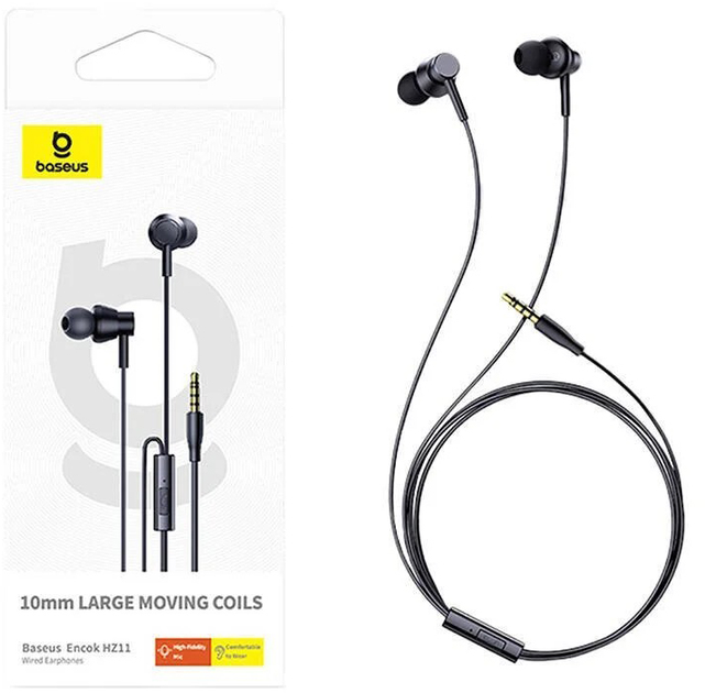 Навушники Baseus Encok HZ11 (3,5mm) чорні