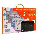 Клавіатура бездротова JEQANG JB-380 bluetooth charging (Білій)