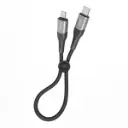 Ridea RC-US42 UltraStrong Type-C to Lightning 30W USB Cable 0.25m (Black)