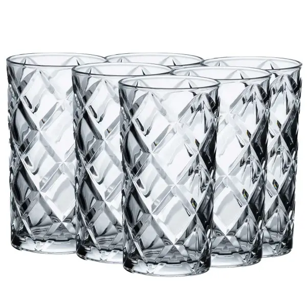 A set of glasses of thick glass high under crunch 6 pieces of 400 ml