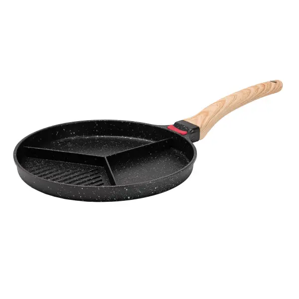 Breakfast pan with removable handle 25 cm, black