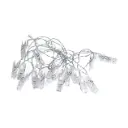 Garland-thread Clothespins 20 LED length 5 meters, warm white