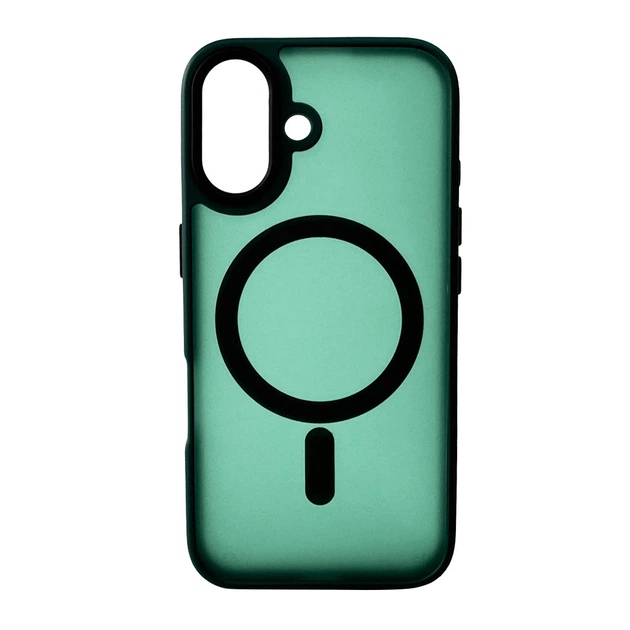 Space Color TPU+PC Drop-Protection MagSafe Case for iPhone 16 green