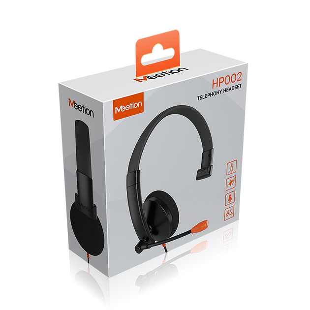 Навушники комп. Meetion MT-HP002 Call Center 3.5mm (Чорний)