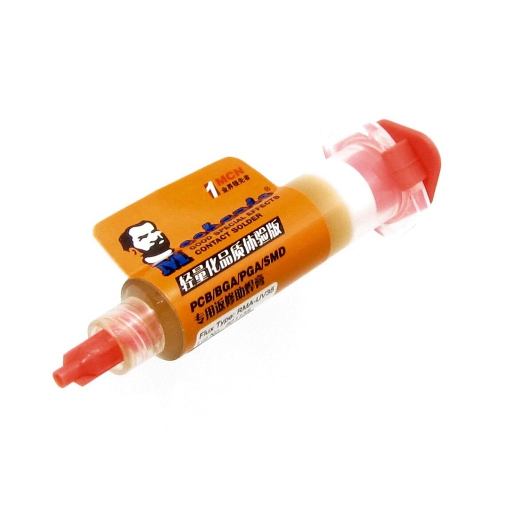 Flux paste Mechanic UV35 5 g in a syringe (halogen-free)