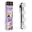 Mirror lighting with 4 bulbs on suction cups powered by batteries STUDIO GLOW ART-0214