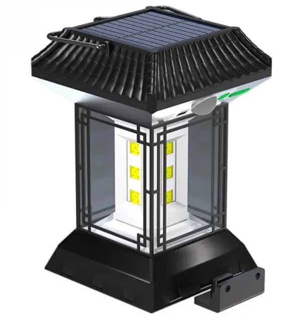 Flashlight/Camping LED lamp with solar batteries, battery. with motion sensor CL-T60 (2*18650)
