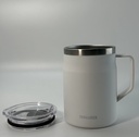 550 ml stainless steel thermos mug with seal lock lid, white