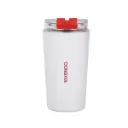 Thermos cup 300 ml with snap-on lid, white