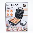 Waffle maker for thick waffles Sokany SK-08031 with non-stick coating, steel.