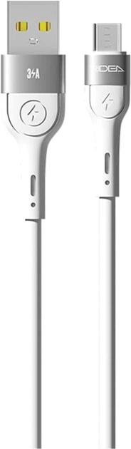 USB Cable Ridea RC-XS51 X-Silicone MicroUSB 3A 1.2m (White)