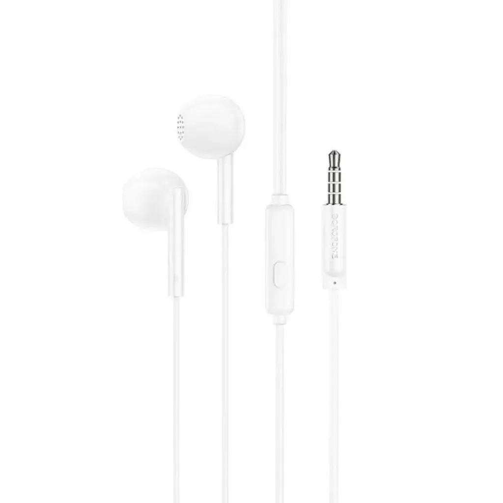 Borofone BM76 Ocean universal headphones with microphone (White)