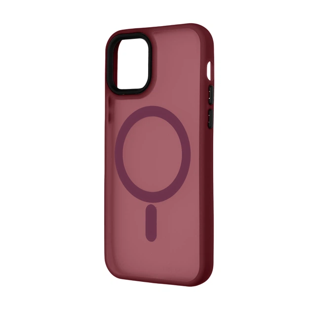 Накладка Space Color TPU+PC Drop-Protection MagSafe IPhone 15 Pro Max бордовий