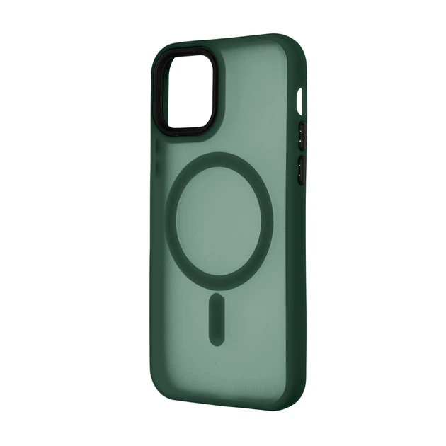Накладка Space Color TPU+PC Drop-Protection MagSafe IPhone 15 Pro Max зелений