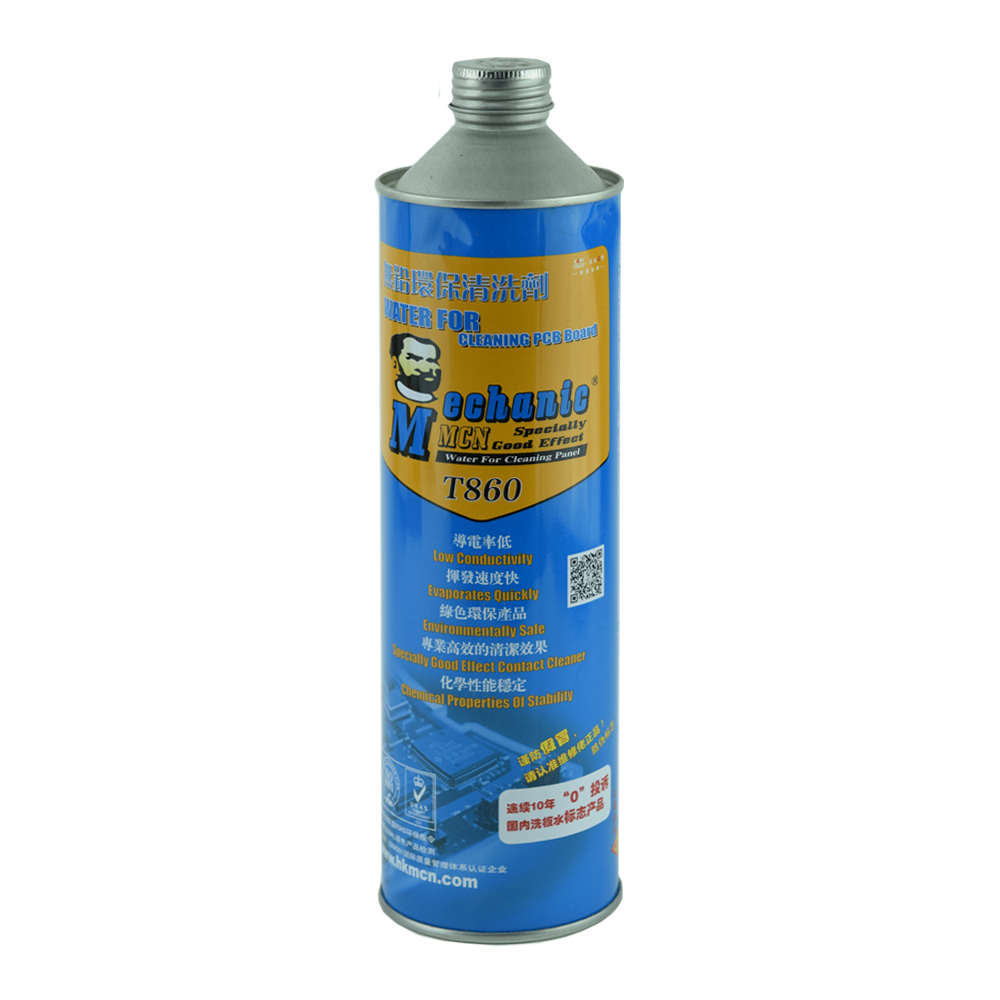 Mechanic T860 ECO-friendly PCB cleaning fluid (800ml, non-toxic, antistatic)