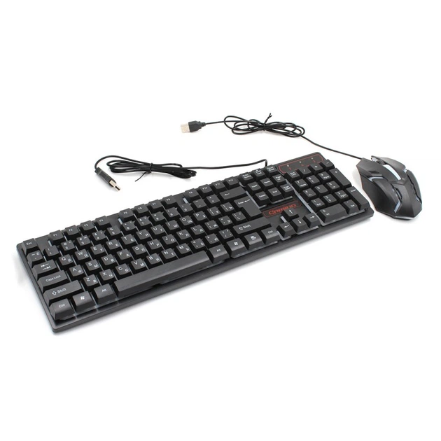 Клавіатура дротова HK-6300TZ (BIG) з підсвічуванням + ведмедик