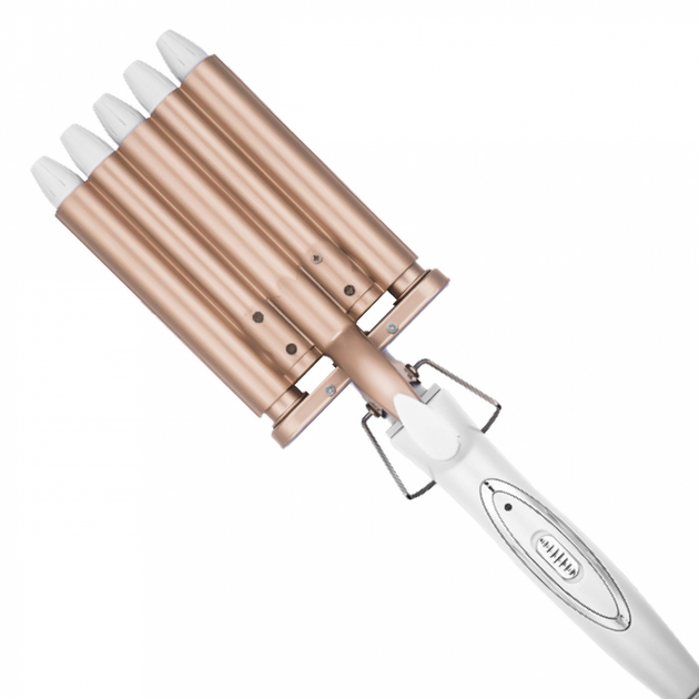 Hair curler 5 min. Geemy GM-2932 with ceramic coating, gold.