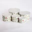 Set of food containers of enamel 5 pieces 0.5/0.8/1.2/1.8/2.4 l