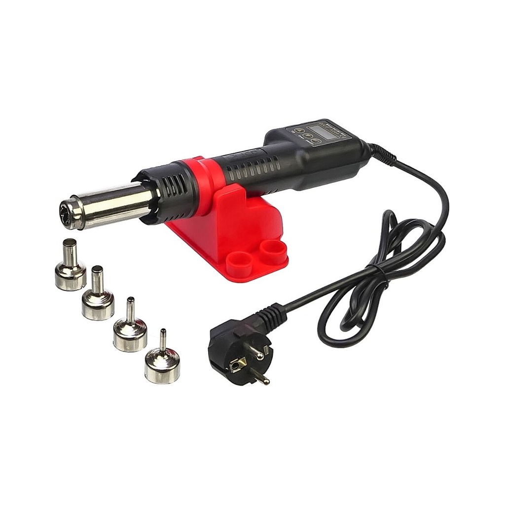 JCD 8208 heat dryer with built-in digital control unit (regulation t 100-480 gr C, 750W, 220V)