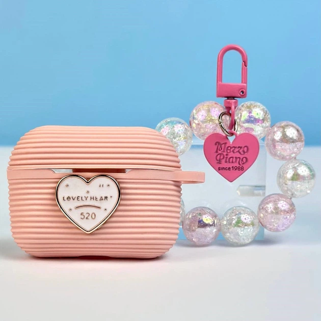 Silicone case Lovely Heart for AirPods Pro 2 pink
