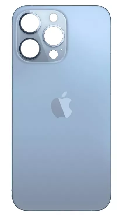 Задня панель для iPhone 13 Pro Max, блакитна, не потрібно знімати скло камери, sierra Blue, big hole