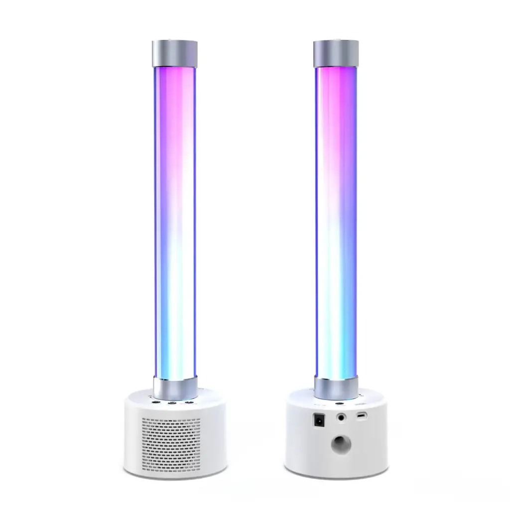 Колонка BL-01 з 2 Led панелями RGBW від USB з режимом синхронізації музики (Сірий)