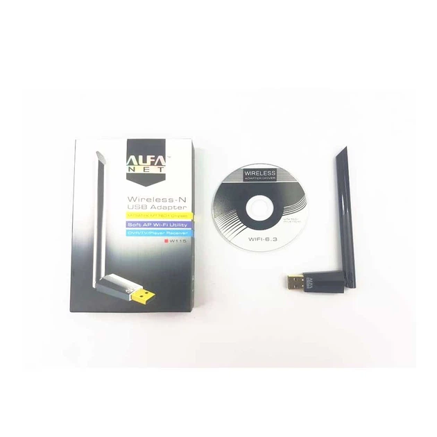 Wi-Fi адаптер Alfa W113 USB 150Mbps 3DBi black
