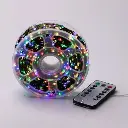 Гірлянда Роса нитка 2000 LED довжина 200 м з пультом від мережі, мультиколор