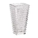 Vase of decorative Longstar glass under the crunching 27 cm transparent