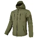Tactical demi-season jacket Eagle Soft Shell JA-23 on fleece Green Olive L