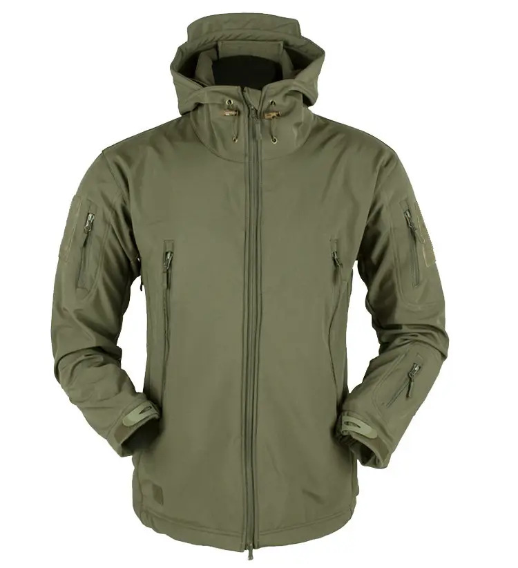 Зимова тактична куртка Eagle Soft Shell WJ-17 із флісом Green Olive 3XL