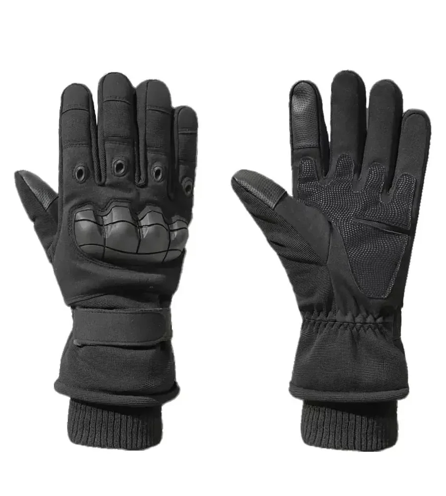 Tactical winter full-fingered gloves with fleece Eagle Tactical ET-03 Black Size M