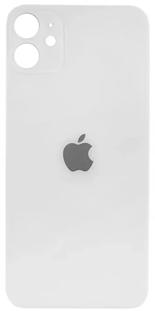 Back cover for iPhone 12, white, no need to remove the camera glass, big hole