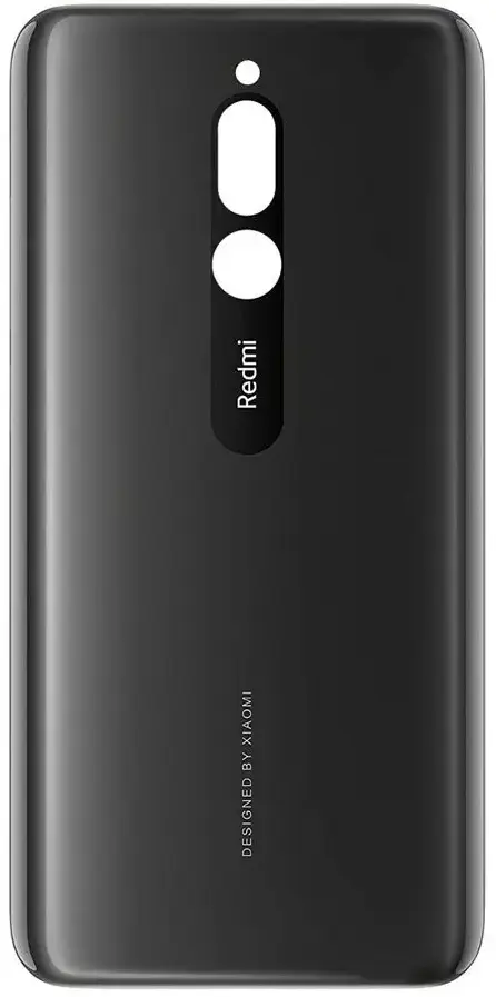 Back cover for Xiaomi Redmi 8, black, with side buttons, M1908C3IC, MZB8255IN, M1908C3IG, M1908C3IH