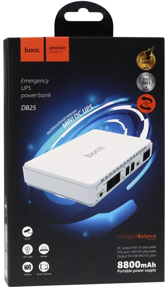 Джерело безперебійного живлення Hoco DB25 UPS 8800mAh (Білій)
